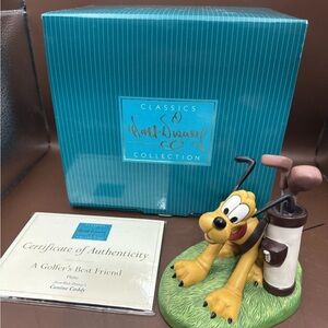 WDCC Canine Caddy Featuring Pluto "A Golfers Best Friend" w/COA And Box